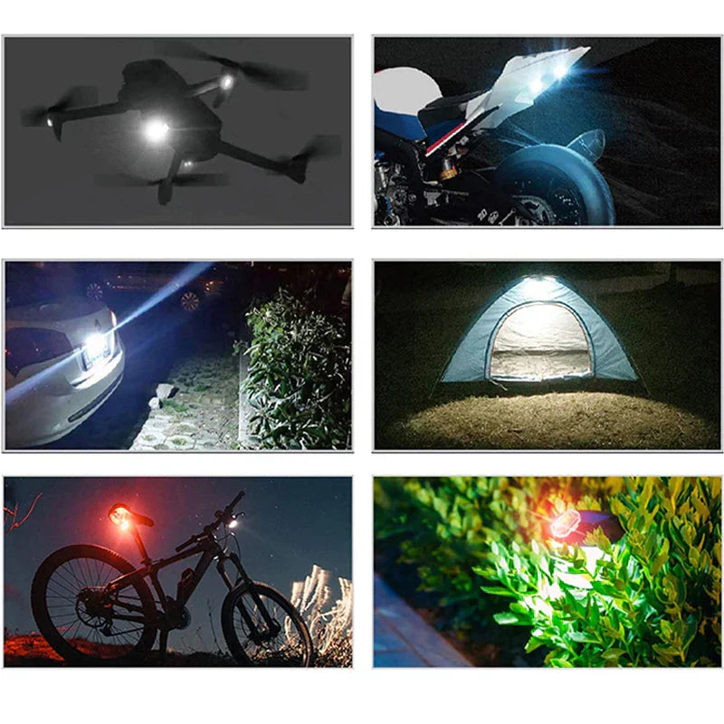 LED Strobe Safety Lights with Remote Control Multi Colour Waterproof Warning Lights