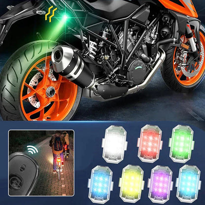 LED Strobe Safety Lights with Remote Control Multi Colour Waterproof Warning Lights