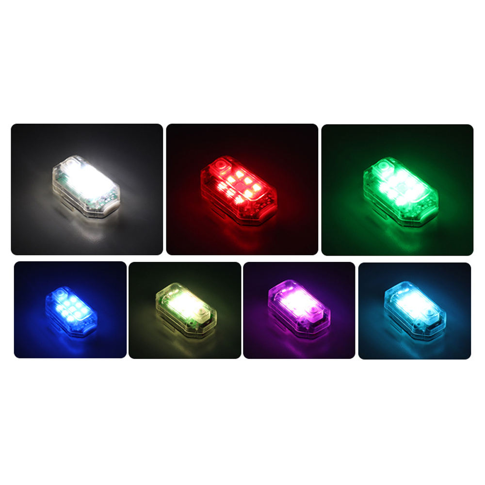 LED Vehicle Strobe Lights Remote USB Rechargeable Warning Flashers