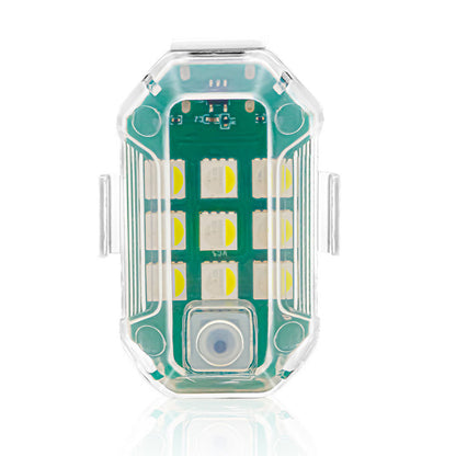 LED Vehicle Strobe Lights Remote USB Rechargeable Warning Flashers