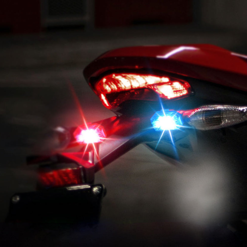 LED Vehicle Strobe Lights Remote USB Rechargeable Warning Flashers