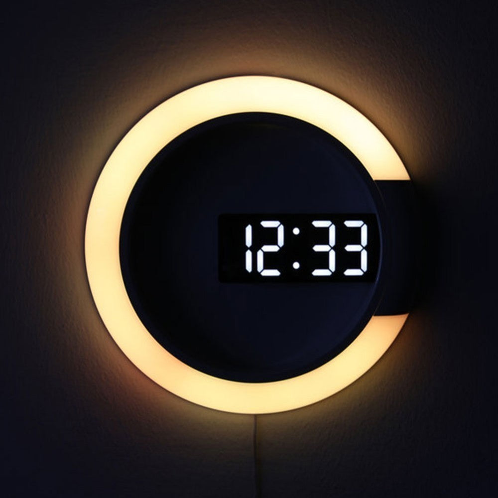 LED Wall Clock with Remote Control Decorative Digital Wall Clock Modern LED Display