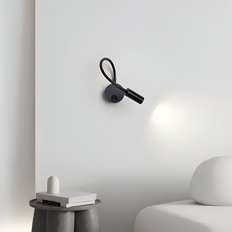 LED Wall Light Flexible Gooseneck 360-Degree Adjustable Bedside Lamp