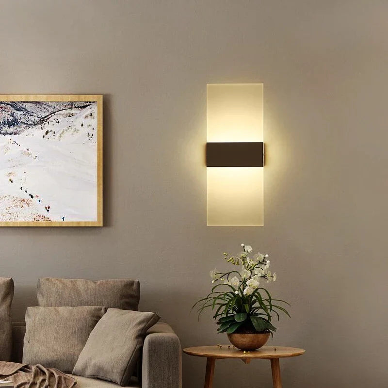 LED Wall Light USB Charging Touch Sensor Modern Bedside Lamp