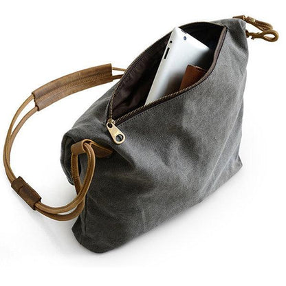 Large Capacity Crossbody Shoulder Bag Smooth Zip Adjustable Strap Everyday Handbag