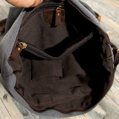 Large Capacity Crossbody Shoulder Bag Smooth Zip Adjustable Strap Everyday Handbag