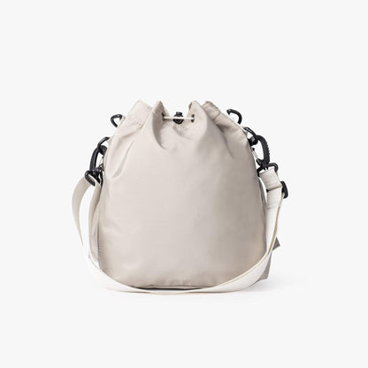 Large Capacity Drawstring Crossbody Shoulder Bag Multi Pocket Casual Messenger Bag Adjustable Strap