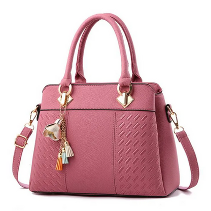 Large Capacity Lightweight Women’s Handbag with Adjustable Shoulder Strap and Secure Zipper Closure