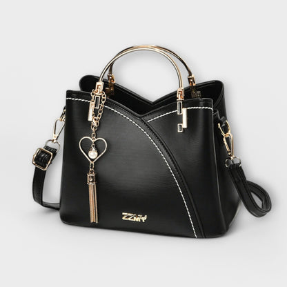 Large Capacity Women’s Handbag with Secure Zipper Closure and Adjustable Shoulder Strap