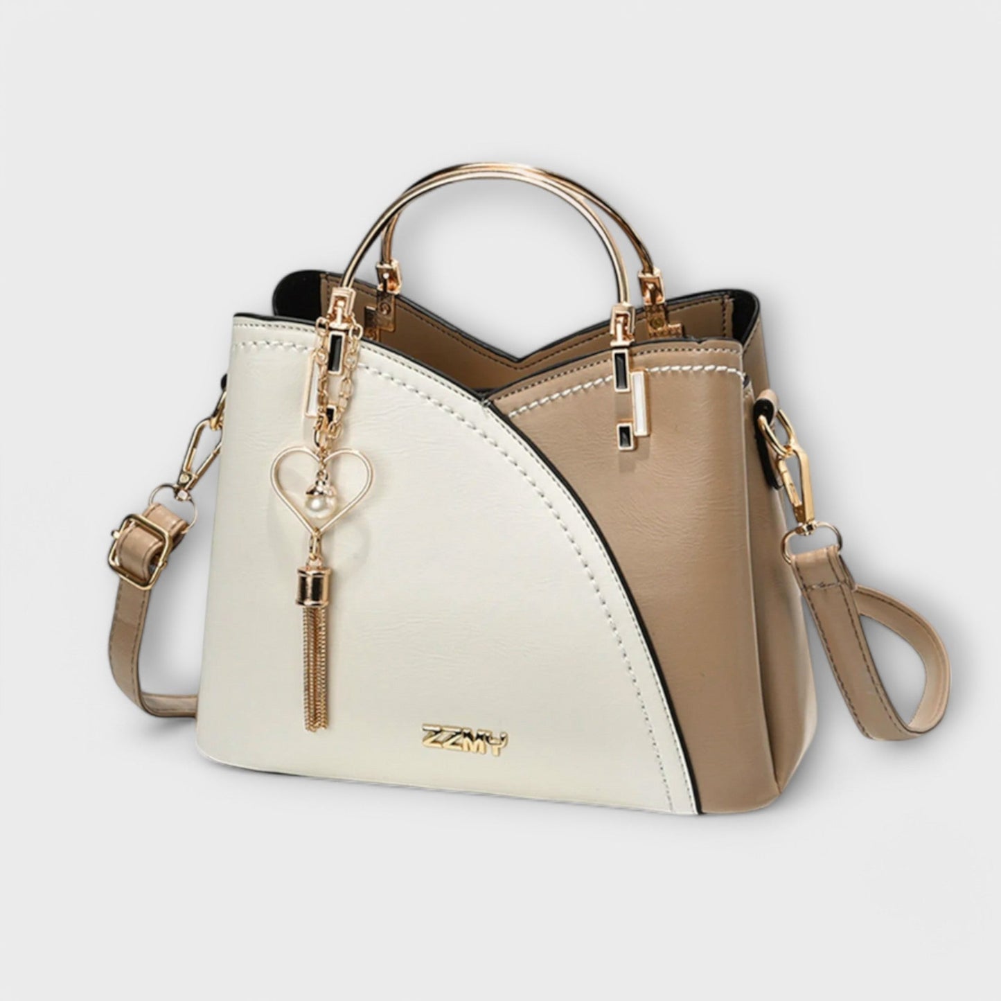 Large Capacity Women’s Handbag with Secure Zipper Closure and Adjustable Shoulder Strap