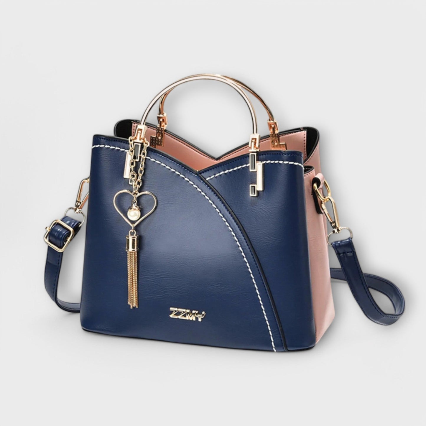 Large Capacity Women’s Handbag with Secure Zipper Closure and Adjustable Shoulder Strap