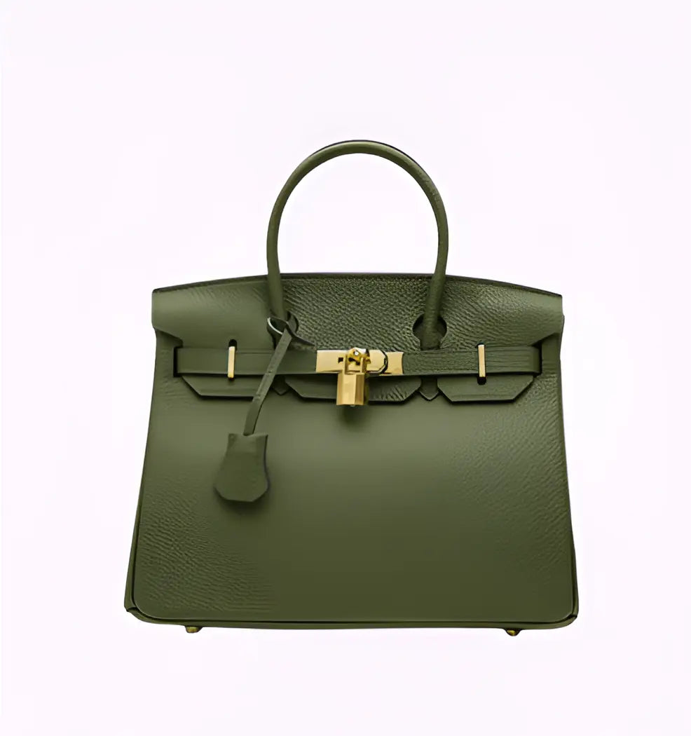 Large Elegant Handbag Women's PU Leather Spacious Shoulder Bag