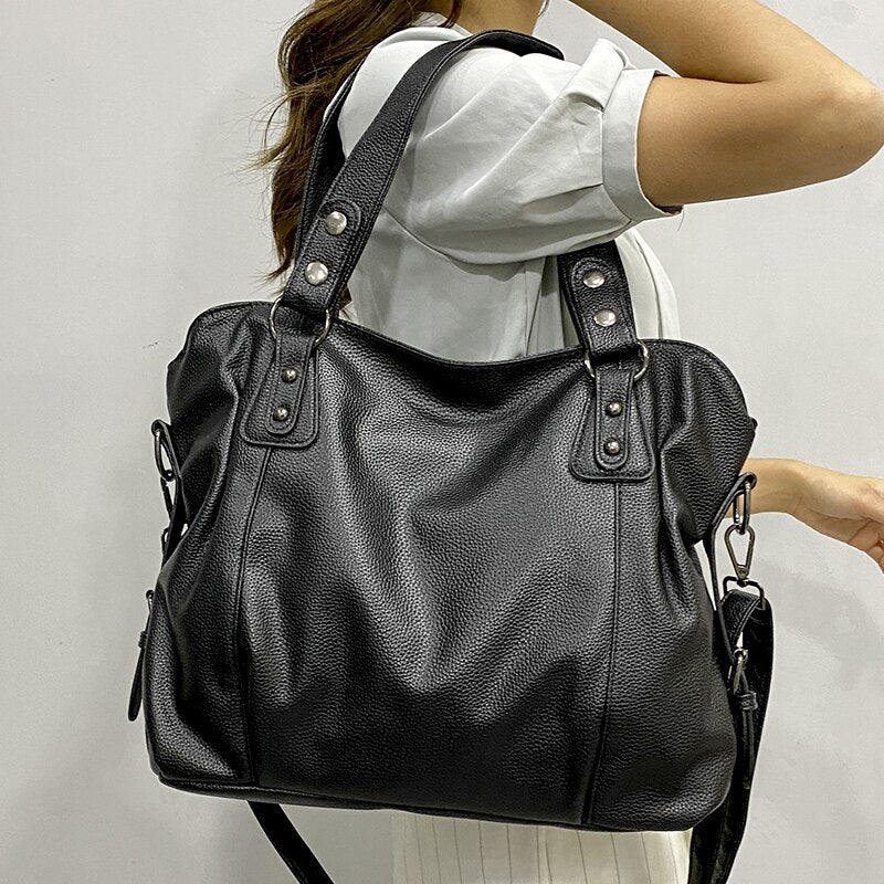Large Organised Shoulder Tote Bag With Multiple Storage Compartments