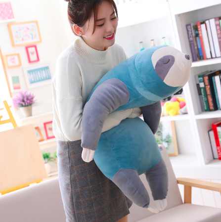Grande peluche a forma di bradipo, morbido e coccoloso, 60 cm