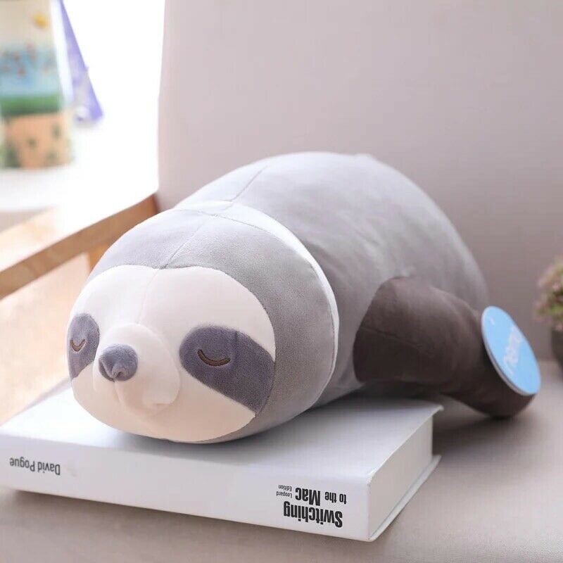 Grande peluche a forma di bradipo, morbido e coccoloso, 60 cm
