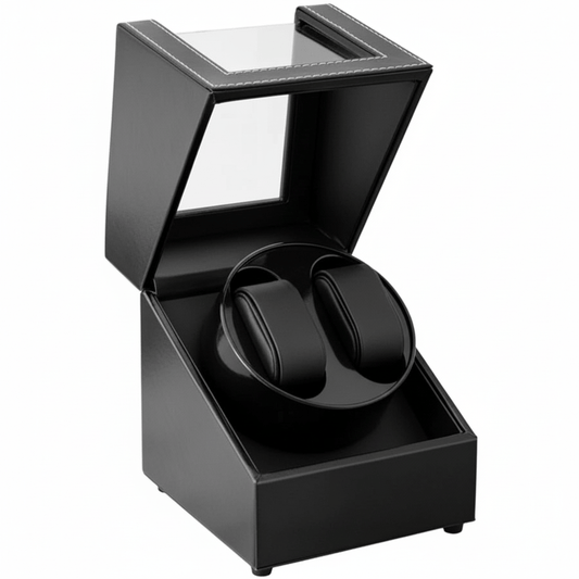 Larvento – Double Automatic Watch Winder with PU Leather Display Case