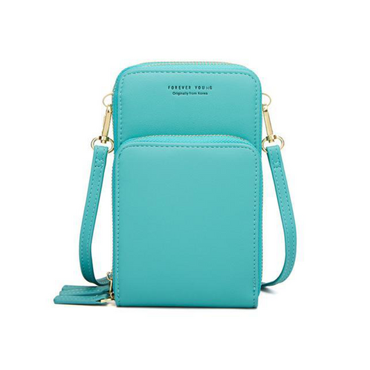 Larvento – Leather Phone Purse with Triple Secure Closure