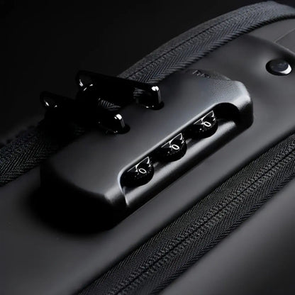 Larvento – Men’s Waterproof Anti-Theft Crossbody Bag with USB Charging Port