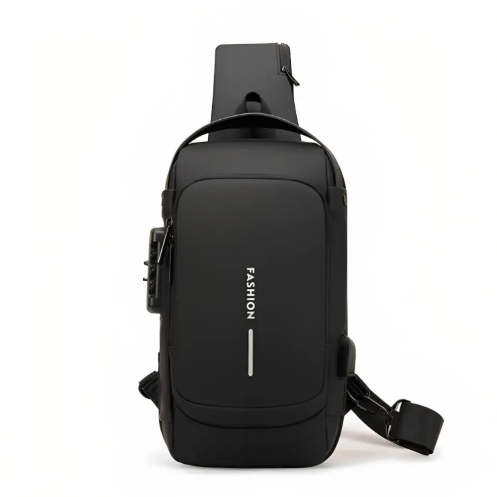 Larvento – Men’s Waterproof Anti-Theft Crossbody Bag with USB Charging Port