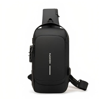 Larvento – Men’s Waterproof Anti-Theft Crossbody Bag with USB Charging Port