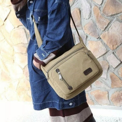 Larvento – Shoulder Bag with Wide Main Compartment and Zip Closure