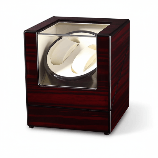 Larvento – Wooden Automatic Watch Winder with Display Case