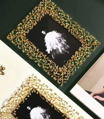 Leaf Design Photo Frame Decorative Table Picture Frame Home Office Desk Frame
