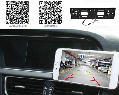 License Plate Rear View Camera Waterproof Night Vision Parking