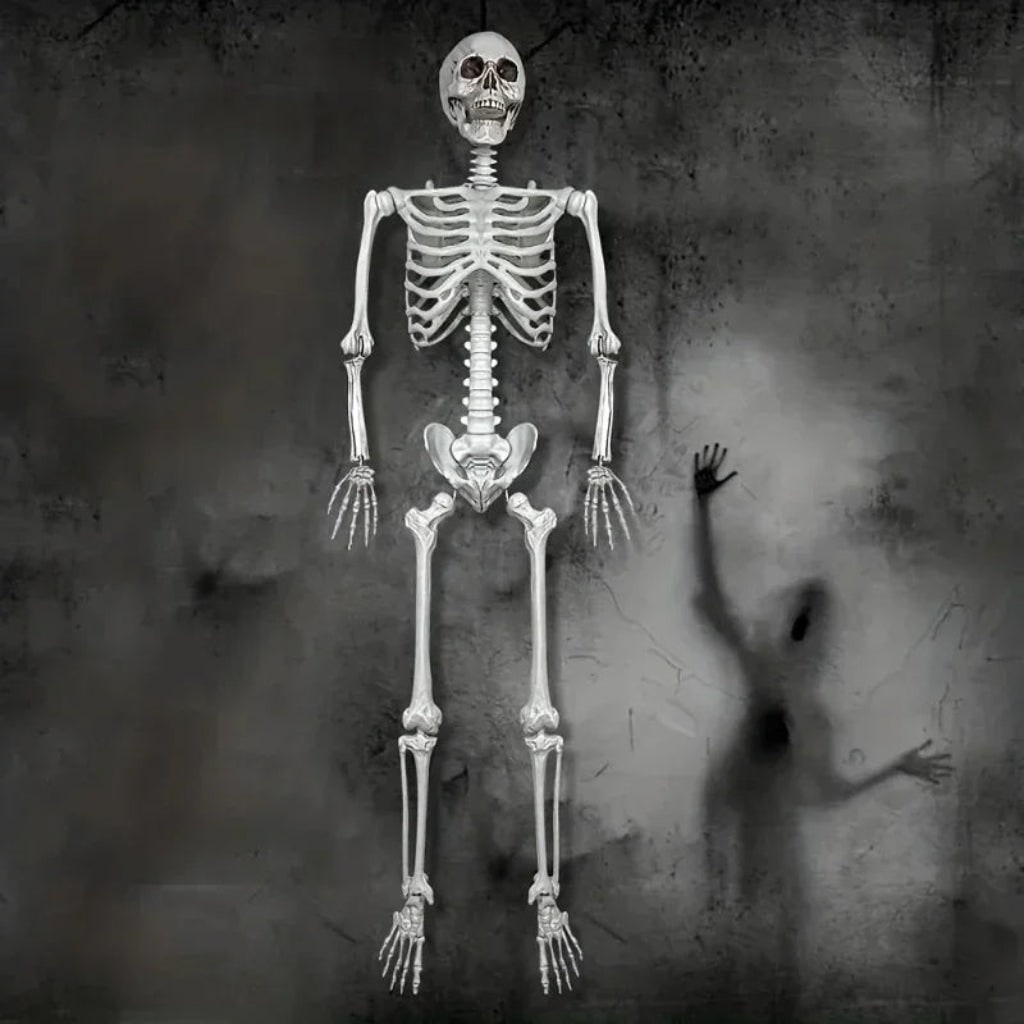 Life Size Skeleton Halloween Decoration Movable Figure Outdoor Party Display