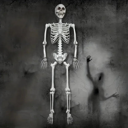 Life Size Skeleton Halloween Decoration Movable Figure Outdoor Party Display