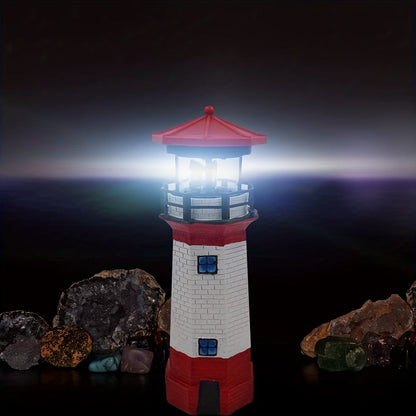 Lighthouse Garden Lantern Outdoor Decorative Light Warm LED Patio Balcony Garden Lamp