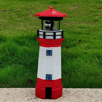 Lighthouse Garden Lantern Outdoor Decorative Light Warm LED Patio Balcony Garden Lamp