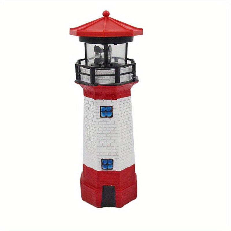Lighthouse Garden Lantern Outdoor Decorative Light Warm LED Patio Balcony Garden Lamp