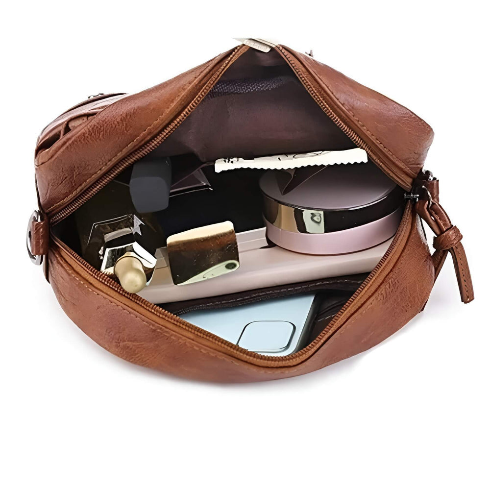 Lightweight Crossbody Shoulder Bag with Adjustable Strap Multi Compartment Everyday Travel Bag
