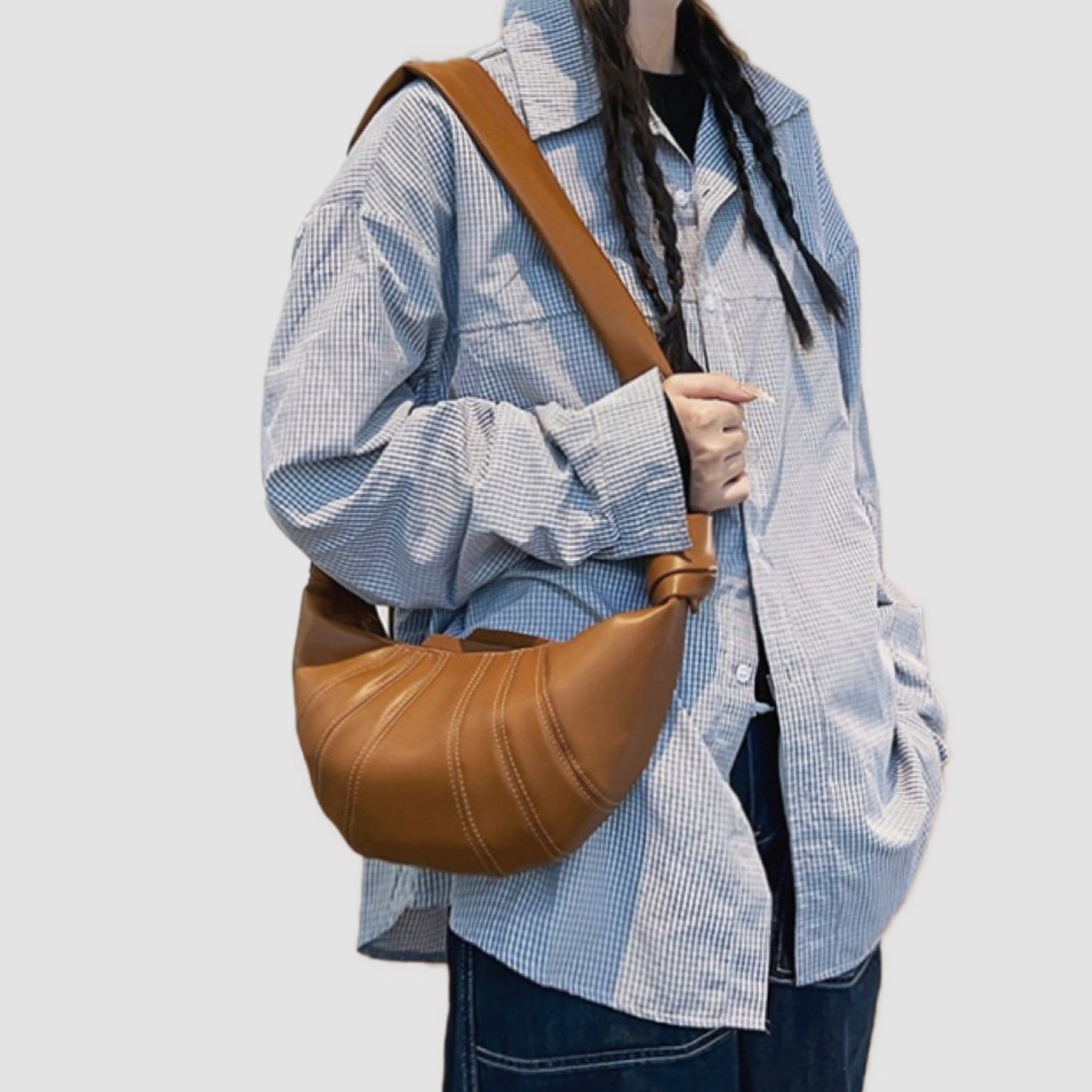 Lightweight Crossbody Shoulder Bag with Adjustable Strap Multi Pocket Everyday Handbag