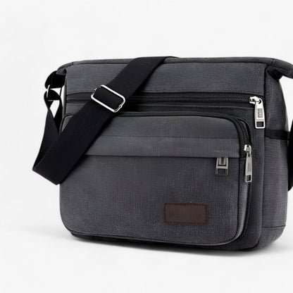 Lightweight Crossbody Shoulder Bag with Multiple Pockets and Adjustable Strap