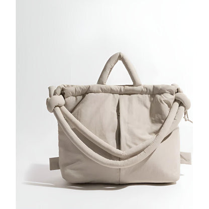 Lightweight Large Capacity Puffer Handbag Quilted Shoulder Bag Fashion Everyday Tote