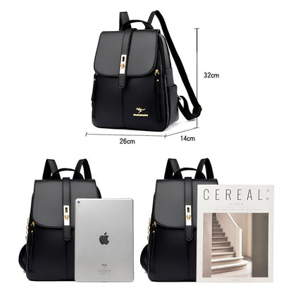 Lightweight Multi Pocket Backpack Adjustable Straps Large Capacity Travel School Bag