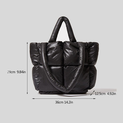 Lightweight Quilted Crossbody Shoulder Bag Large Capacity Square Fashion Handbag