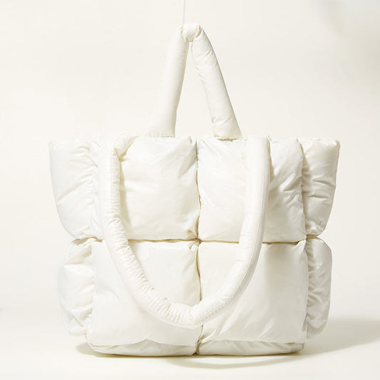 Lightweight Quilted Crossbody Shoulder Bag Large Capacity Square Fashion Handbag