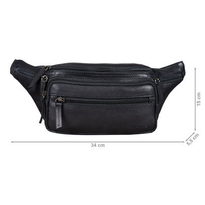Lightweight Waist Bag Crossbody Belt Bag with Adjustable Strap and Multi Pocket Design