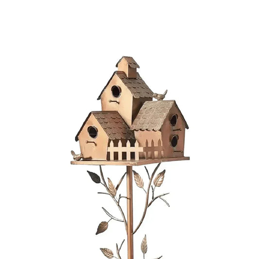 Luxury Bird House with Pole for Elegant Garden Decoration