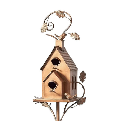Luxury Bird House with Pole for Elegant Garden Decoration