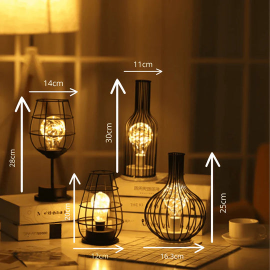 Luxury Decorative LED Table Lamp Modern Night Light Bedside Desk Lamp for Bedroom Living Room Office