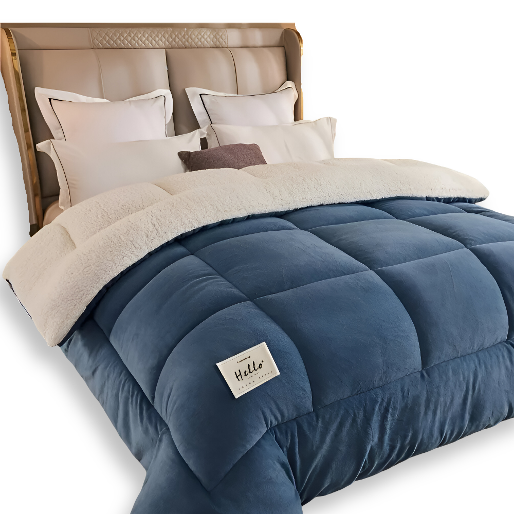 Luxury Fleece Comforter All Season Soft Bedding