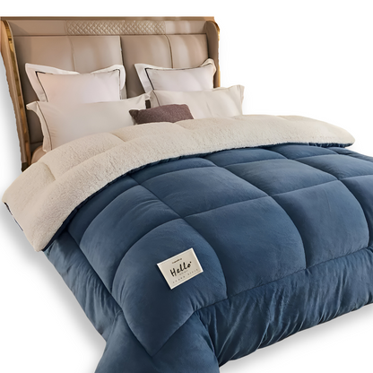 Luxury Fleece Comforter All Season Soft Bedding