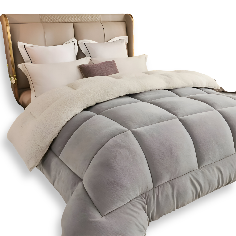 Luxury Fleece Comforter All Season Soft Bedding