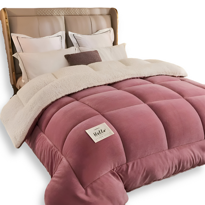 Luxury Fleece Comforter All Season Soft Bedding