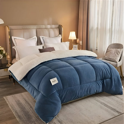 Luxury Fleece Comforter All Season Soft Bedding