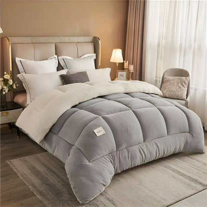 Luxury Fleece Comforter All Season Soft Bedding